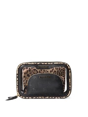 Victoria's Secret Luxe Leopard Brown Travel Trio Makeup Bag - Image 2 of 3