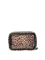 Victoria's Secret Luxe Leopard Brown Travel Trio Makeup Bag - Image 3 of 3