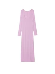 Victoria's Secret Violet Sugar Purple Ribbed Modal Long Slip Dress - Image 3 of 3