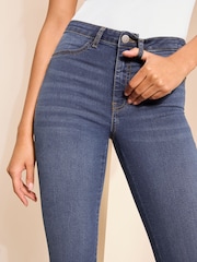 Blau - Friends Like These 3/4-Jeggings mit hoher Taille - Bild 4 von 4
