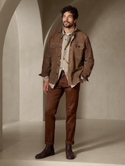 Banana Republic Chocolate Brown Slim Rapid Movement Chinos - Image 1 of 3