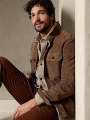 Banana Republic Chocolate Brown Slim Rapid Movement Chinos - Image 3 of 3