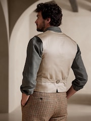 Banana Republic Brown Derby Suit Waistcoat - Image 2 of 6