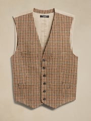 Banana Republic Brown Derby Suit Waistcoat - Image 6 of 6