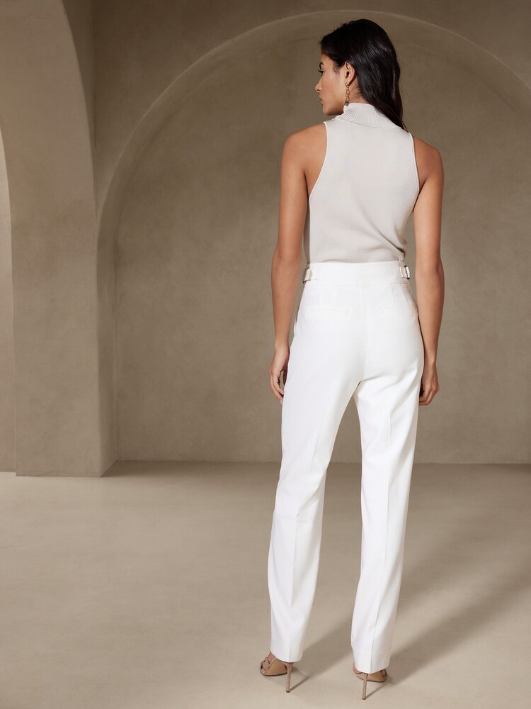 Banana Republic White Heritage Explorer Wool Trousers - Image 2 of 4