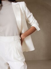 Banana Republic White Heritage Explorer Wool Trousers - Image 3 of 4