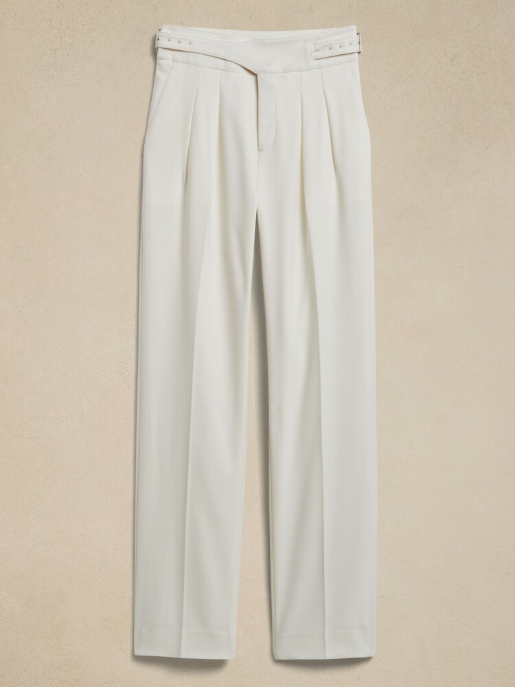Banana Republic White Heritage Explorer Wool Trousers - Image 4 of 4
