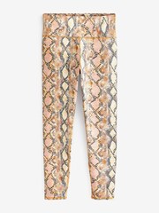 Gap Snake Print High Waisted Full Length Leggings - Image 4 of 4