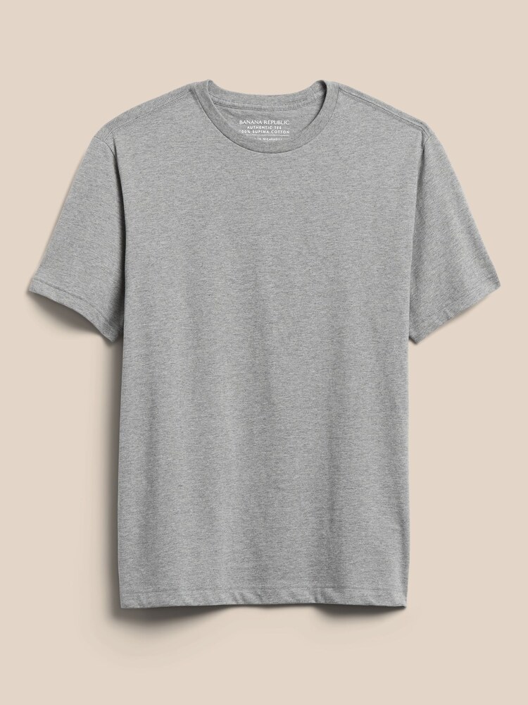 Banana Republic Grey Authentic SUPIMA T-Shirt - Image 4 of 4