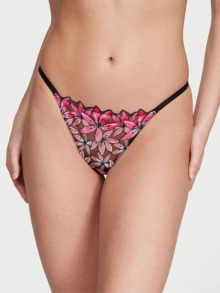 Victoria's Secret Pink Ziggy Pink G String Knickers - Image 1 of 3