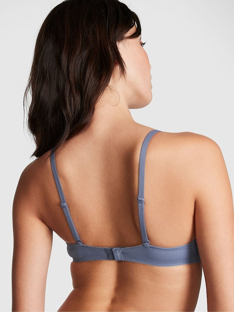 Victoria's Secret PINK Blue Dusty Iris Push Up Bra - Image 2 of 3