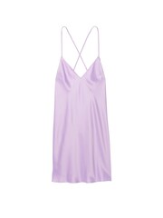 Victoria's Secret Unicorn Purple Satin Open Back Slip - Image 3 of 3