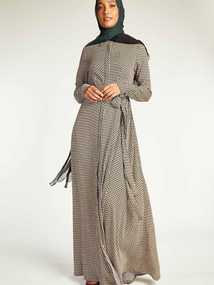 Aab Brown Esagona Maxi Dress - Image 1 of 5
