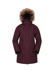 Mountain Warehouse Purple Tarka Waterproof Long Padded Jacket - Image 1 of 3