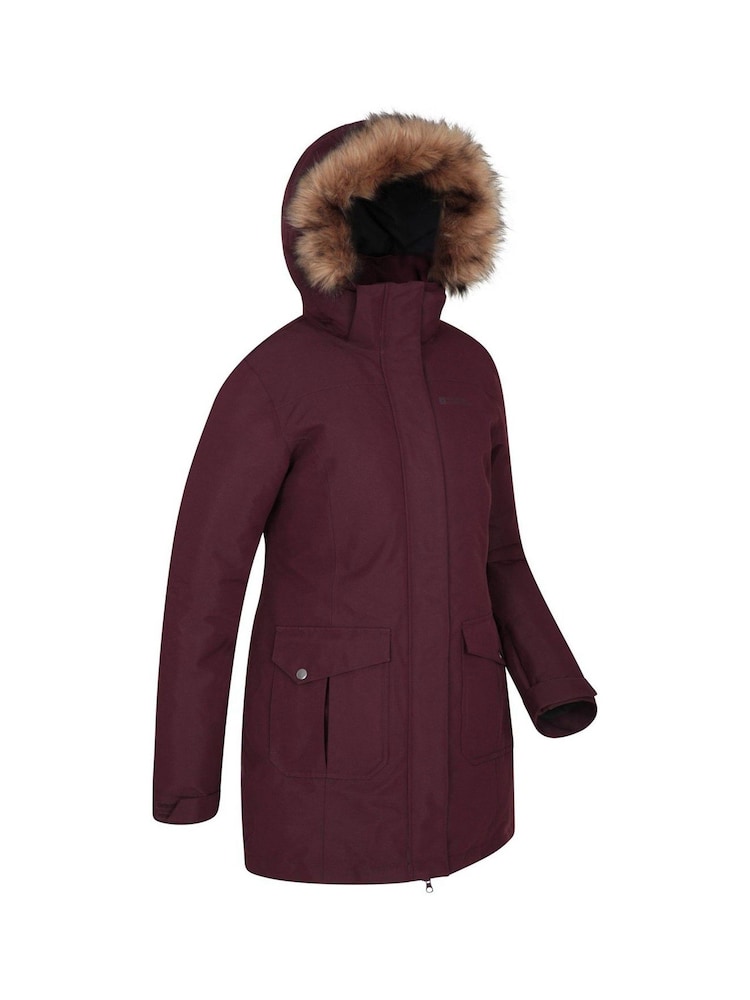 Mountain Warehouse Purple Tarka Waterproof Long Padded Jacket - Image 2 of 3