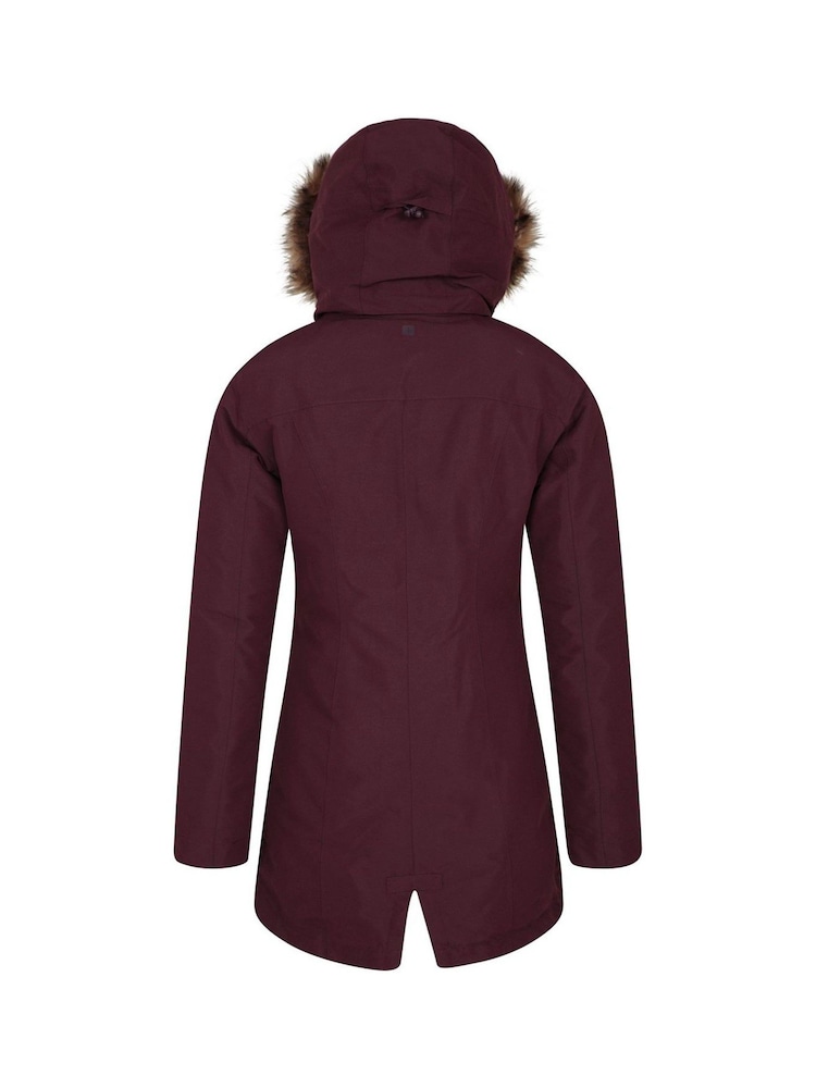Mountain Warehouse Purple Tarka Waterproof Long Padded Jacket - Image 3 of 3