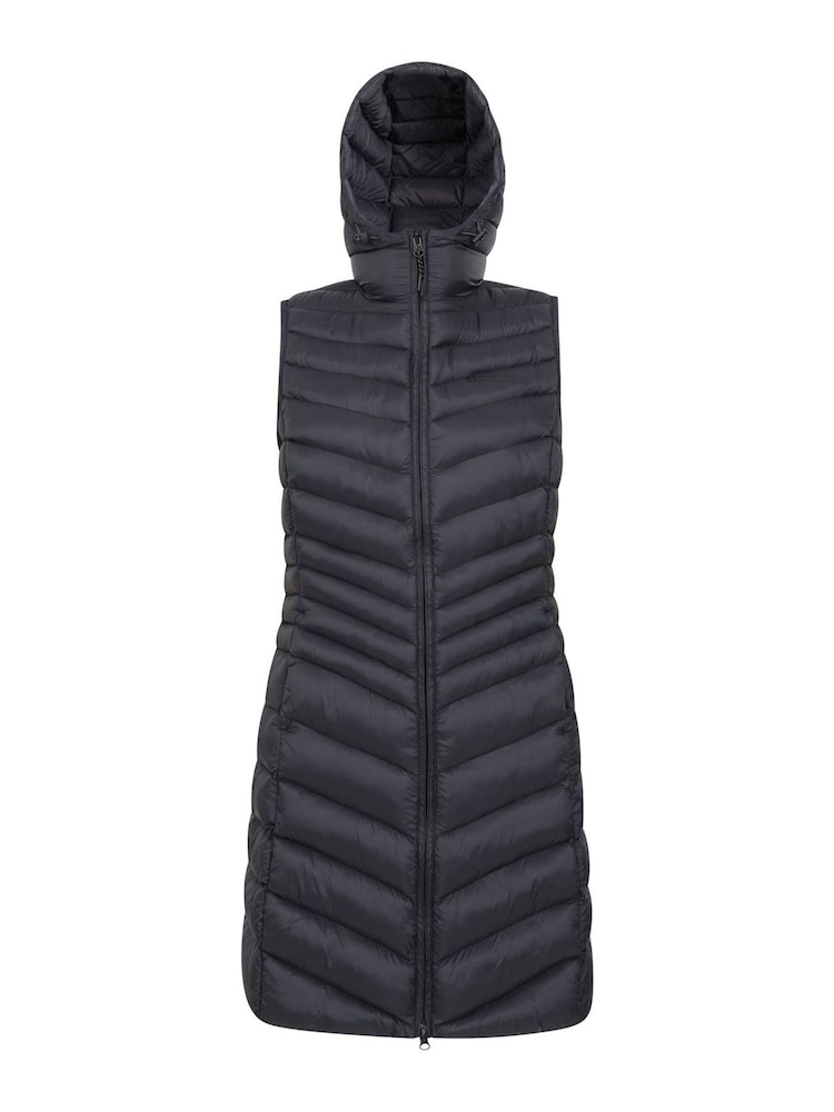 Mountain Warehouse Black Florence Womens Long Padded Gilet - Image 1 of 3