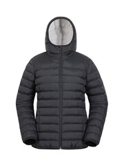 Mountain Warehouse Black Seasons Faux Fur Lined Padded Jacket - Image 1 of 3