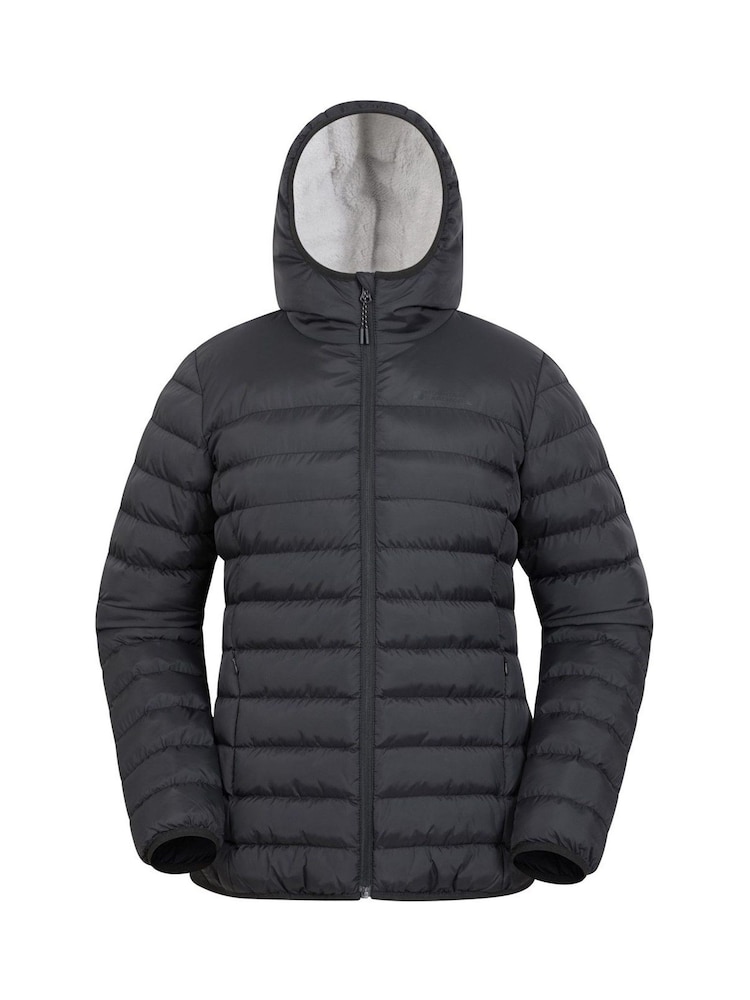 Mountain Warehouse Black Seasons Faux Fur Lined Padded Jacket - Image 1 of 3