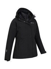 Mountain Warehouse Black Alaskan 3 in 1 Waterproof Jacket - Womens - Image 2 of 4