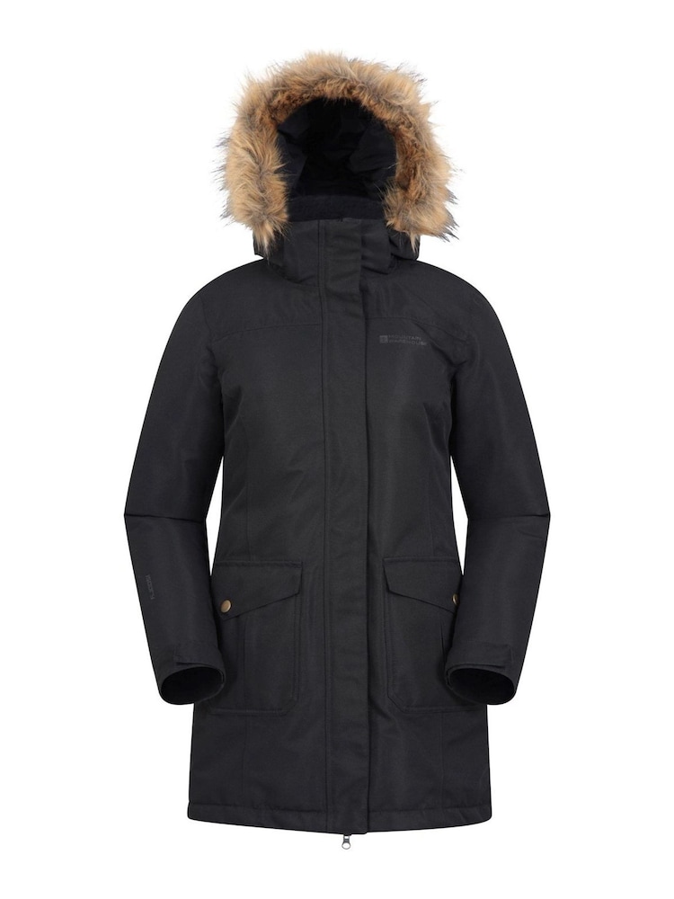 Mountain Warehouse Black Tarka Waterproof Long Padded Jacket - Image 1 of 3