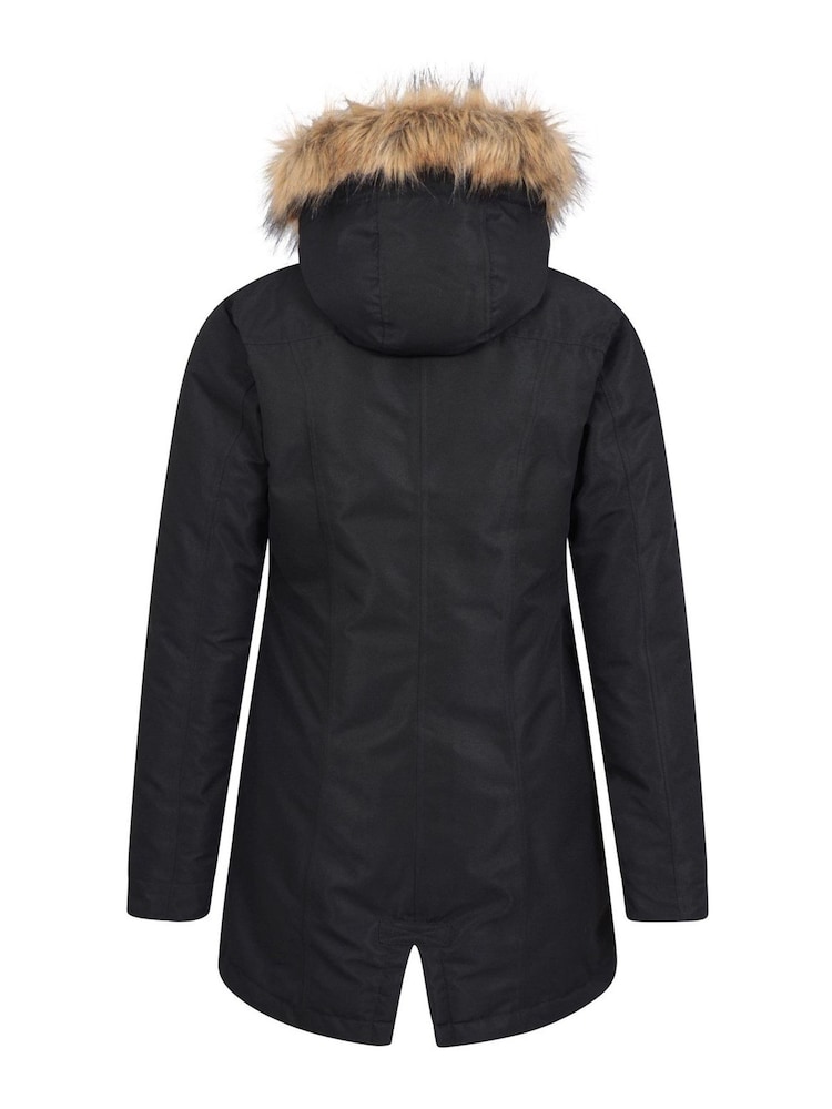 Mountain Warehouse Black Tarka Waterproof Long Padded Jacket - Image 3 of 3