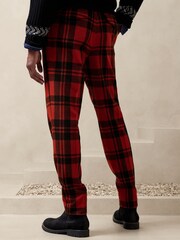 Banana Republic Red Val Plaid Suit Trousers - Image 2 of 5