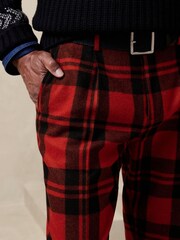 Banana Republic Red Val Plaid Suit Trousers - Image 3 of 5