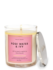 Bath & Body Works Rosewater And Ivy Signature Single Wick Candle 8 oz / 227 g - Image 1 of 1