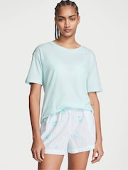 Victoria's Secret Resort Blue Knit Short Pyjamas - Image 1 of 4