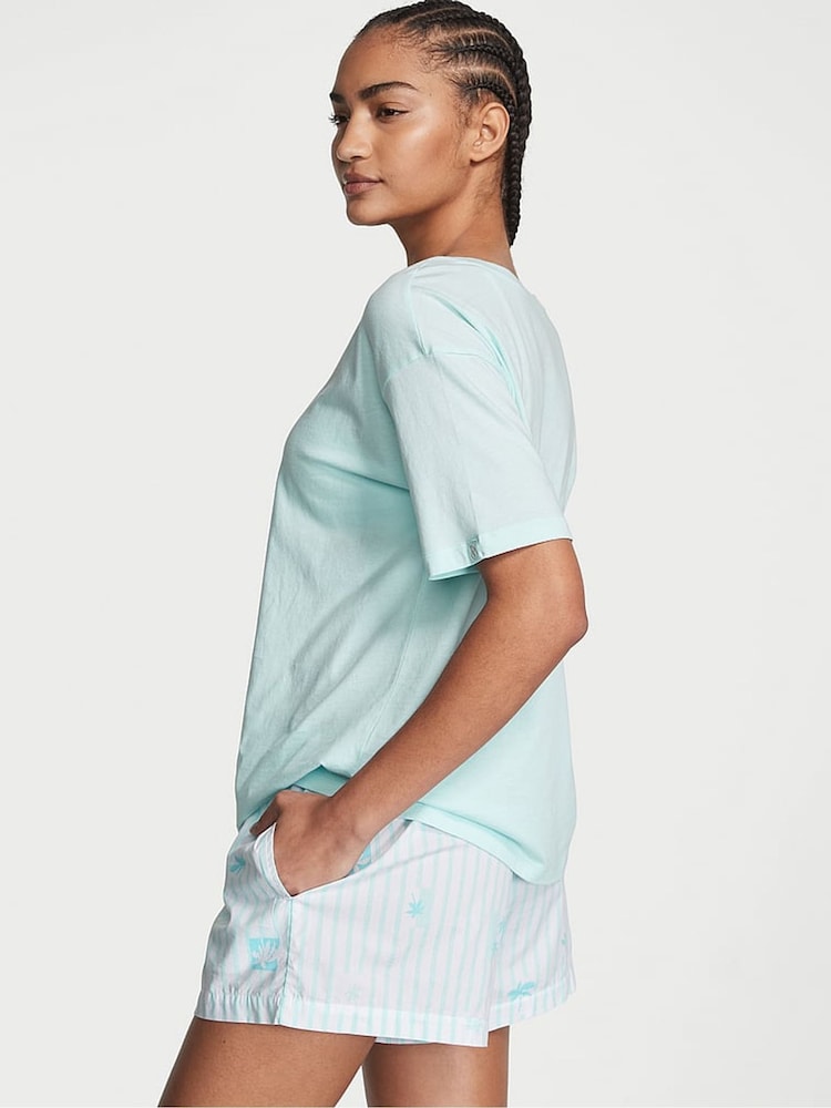 Victoria's Secret Resort Blue Knit Short Pyjamas - Image 2 of 4 Victoria's Secret Resort Blue Knit Short Pyjamas - Image 2 of 4
