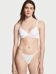 Victoria's Secret Lime Margarita White Cotton G String Knickers - Image 1 of 3