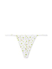 Victoria's Secret Lime Margarita White Cotton G String Knickers - Image 3 of 3