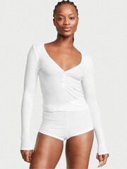 Victoria's Secret White Modal Short Pyjamas - Image 1 of 3