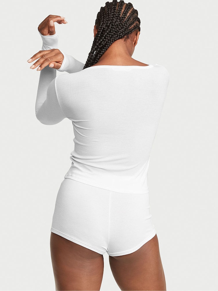 Victoria's Secret White Modal Short Pyjamas - Image 2 of 3