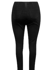 Yours Curve Black Side Split Elastic Insert Jegging - Image 4 of 4