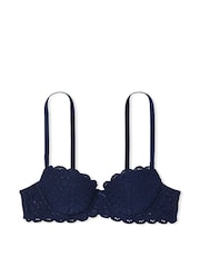 Victoria's Secret Ensign Navy Blue Lightly Lined Demi Broderie Scalloped Trim Bra - Image 3 of 3