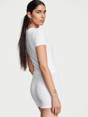 Victoria's Secret White Modal Ribbed Short Pyjamas - Image 2 of 3