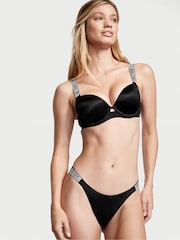 Victoria's Secret Black Thong Shine Strap Knickers - Image 3 of 3