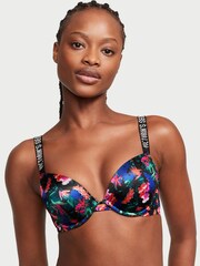 Victoria's Secret Moonlit Tropical Green Smooth Shine Strap Push Up Bra - Image 1 of 3