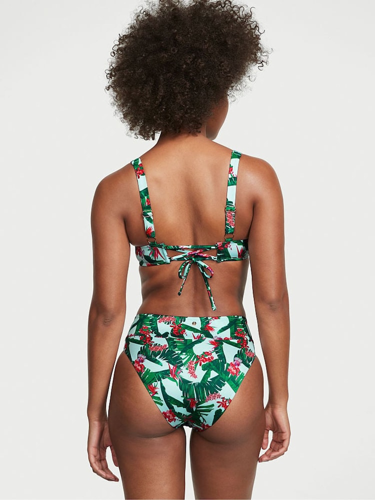 Victoria's Secret Blue Palm Balconette Swim Bikini Top - Image 2 of 3