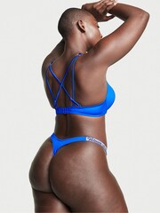Victoria's Secret Blue Oar Add 2 Cups Push Up Shine Strap Swim Bikini Top - Image 2 of 4