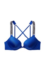 Victoria's Secret Blue Oar Add 2 Cups Push Up Shine Strap Swim Bikini Top - Image 3 of 4