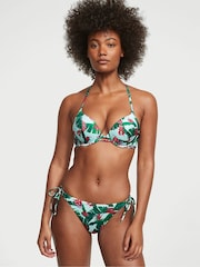 Victoria's Secret Blue Palm Padded Swim Bikini Top - Image 1 of 1