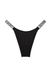 Victoria's Secret Black Brazilian Shine Strap Knickers - Image 3 of 4