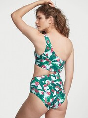 Victoria's Secret Blue Palm One Shoulder Swimsuit - Image 2 of 3