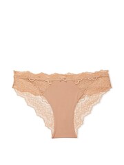 Victoria's Secret Sweet Praline Nude Lace Trim Cheeky Knickers - Image 1 of 1