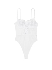 Victoria's Secret White Broderie Unlined Balcony Body - Image 3 of 3