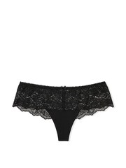 Victoria's Secret Black Lace Hipster Thong Knickers - Image 3 of 3