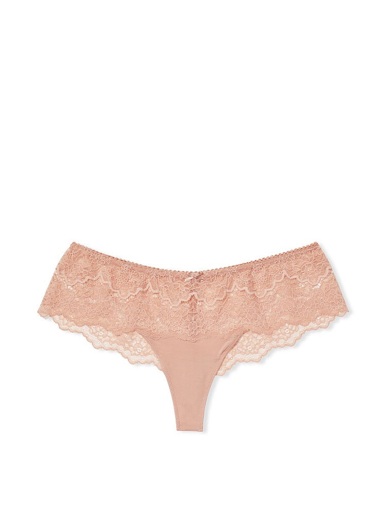 Victoria's Secret Sweet Praline Nude Lace Trim Hipster Thong Knickers - Image 3 of 3 Victoria's Secret Sweet Praline Nude Lace Trim Hipster Thong Knickers - Image 3 of 3